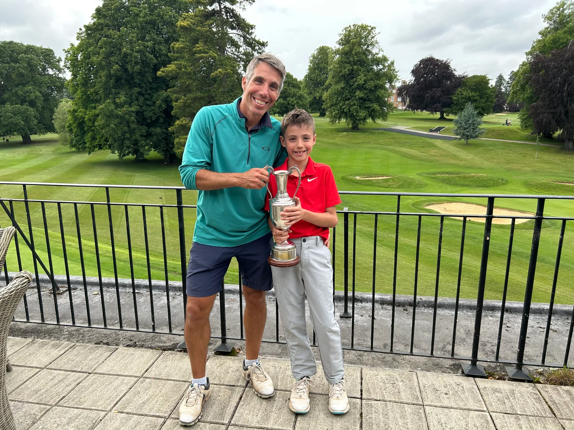 Richard and Thomas Doling of Sandy Lodge Win Family Cup
