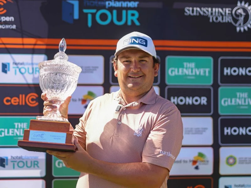 Alumni Jamie Rutherford of Knebworth wins in South Africa on HotelPlanner Tour