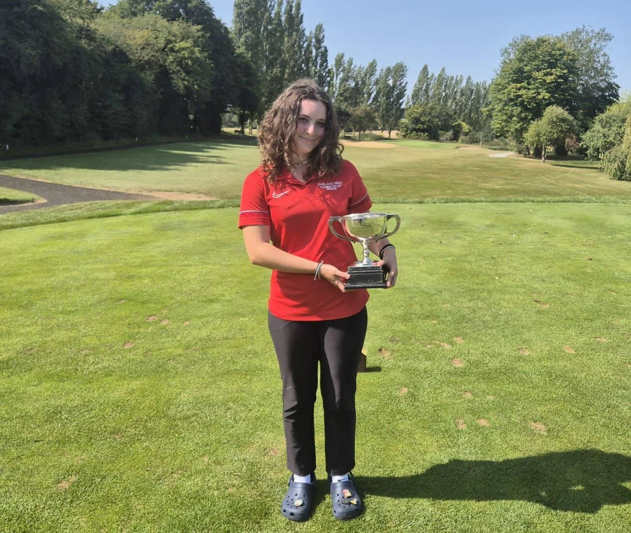 Darcie West of Sandy Lodge Takes Girls County Championship